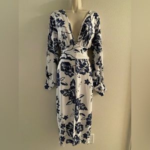 Floral boohoo dress 14 plus size